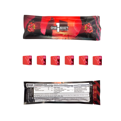 1 Shot® Dark Matter Cherry Energy Chews – Retail Display Box (8 Sellable Sleeves) - 10 Boxes/Case